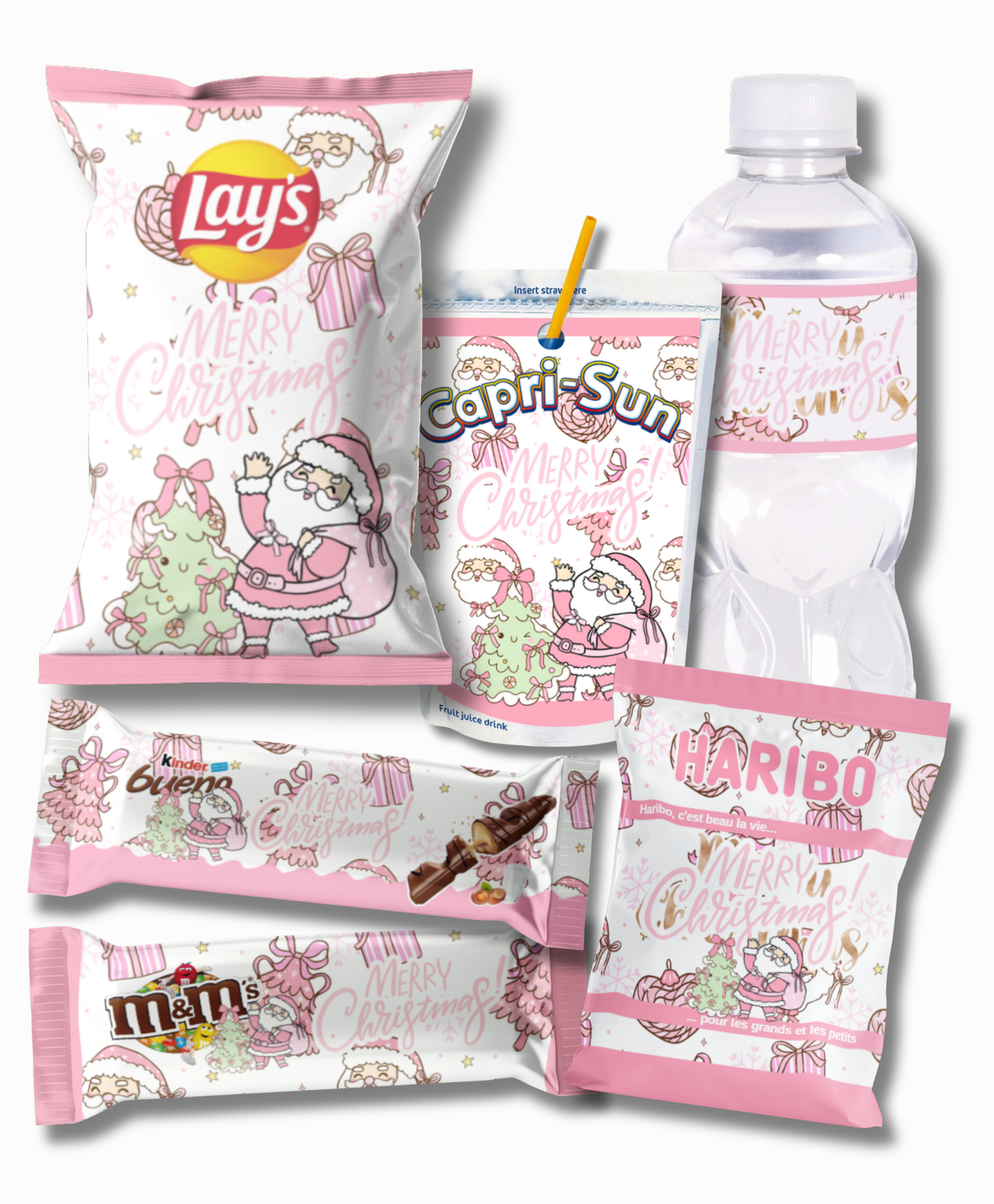 Pack emballage digital christmas pink